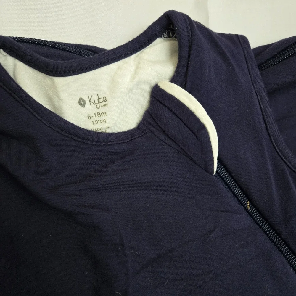 Kyte Baby Bamboo Sleep Bag 1.0 TOG Navy Blue‎ Wearable Blanket 6-18M KT1401